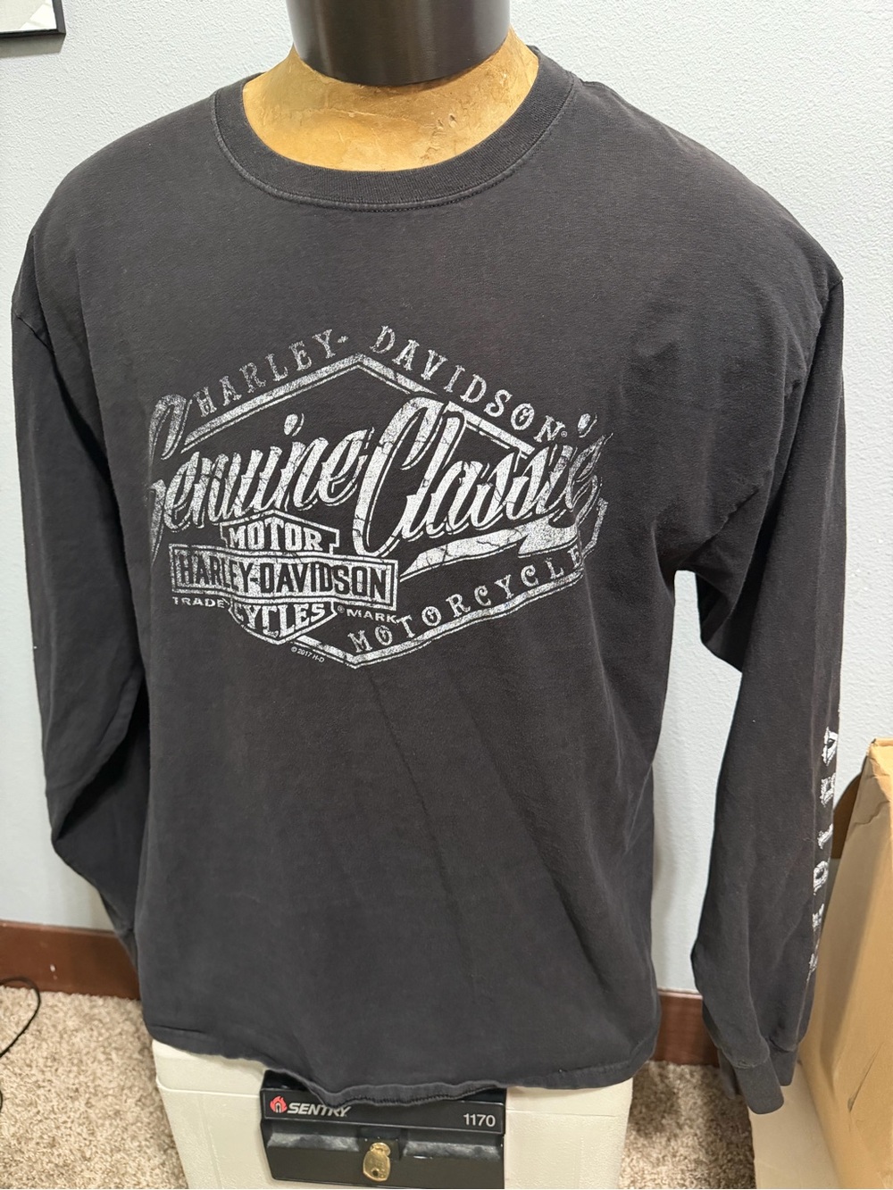 Harley-Davidson Dillon Brothers Men's Long Sleeve Graphic Tee - Black